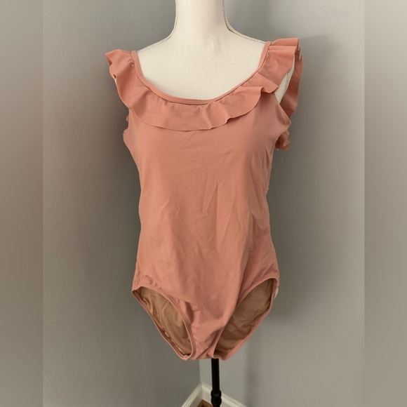 Hermoza Other - NWTHermoza Toni One-Piece Blush pink ruffle off the shoulder, lined Size 10